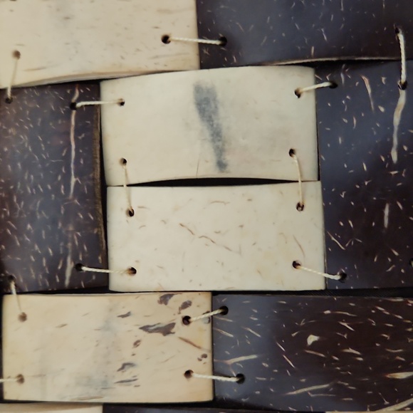 Vintage coconut shell handbag - Picture 3 of 7